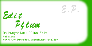 edit pflum business card